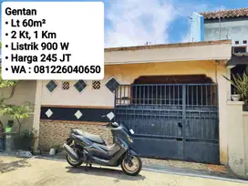 Jual Rumah Second Area Perumahan Gentan, Dekat Purwosari, Laweyan,Soba