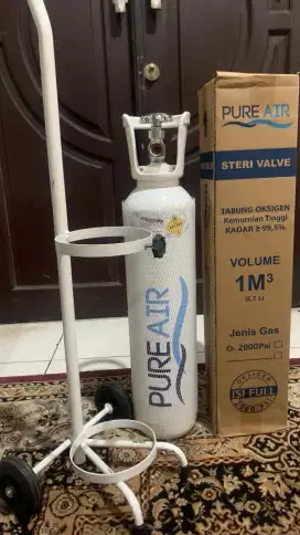 TABUNG OKSIGEN 850RB DAPAT 2 TBG, 1 TROLLY, 1 Regulator