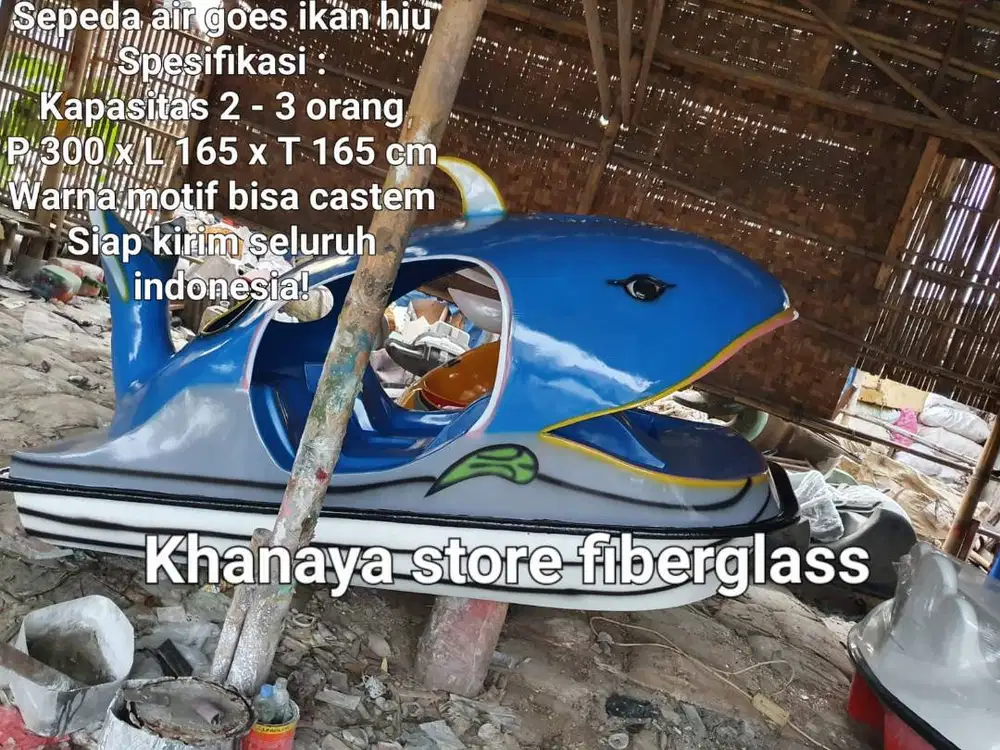 perahu goes air ikan jumbo/perahu bebekkan/sepeda air goes ikan jumbo