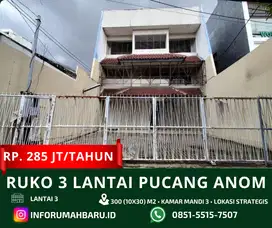 PUCANG ANOM 3 Lantai ‼️ Ruko Lebar 10 Cocok Untuk Berbagai Usaha