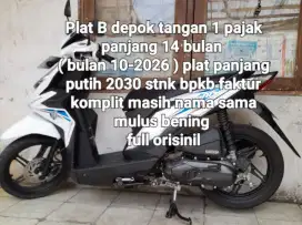 Honda beat eco 2019 cw asli putih B depok tangan 1 pajak panjang