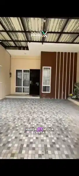DIJUAL rumah 2 lt 6 x 11 m2 dekat Metland Puri, Green Lake, ada  2 kt
