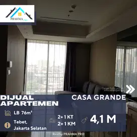 Dijual Apartemen Casa Grande Residence 2+1BR Full Furnish di Tebet