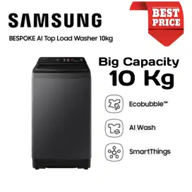 Samsung Mesin Cuci Bespoke AI Top Load Washer 10kg WA80F10 Hitam Deep