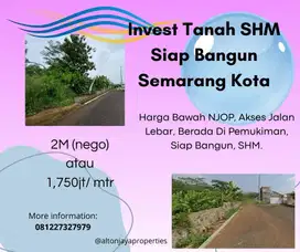 Tanah Kavling 1130m SHM Harga Bawah NJOP Siap Bangun Bisa Untuk Invest