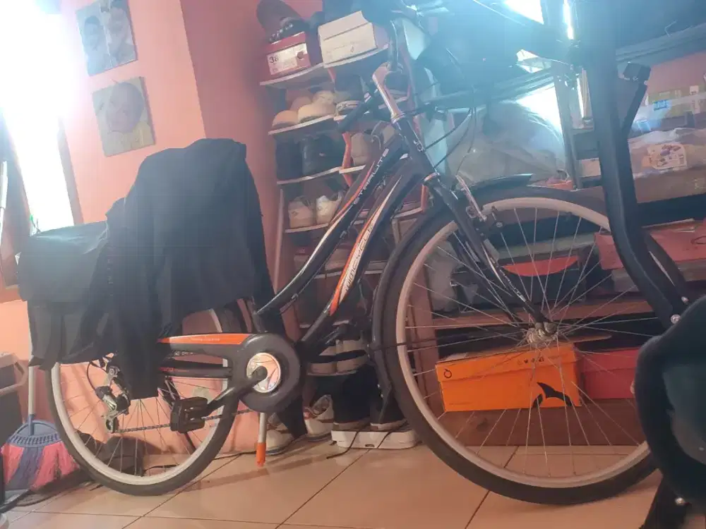 jual sepeda wimcycle starlite mulus plus tas barang