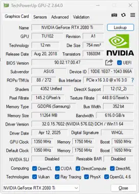 Jual ASUS ROG Strix RTX 2080 TI 11GB OC Version