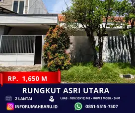 RUNGKUT ASRI UTARA Lebar 10‼️Rumah 2 Lantai dekat Transmart Rungkut