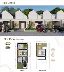 Rumah 2 lantai harga 1 lantai