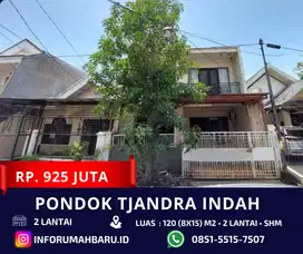 PONDOK TJANDRA Lebar 8‼️Jual Murah Rumah 2 Lantai Waru Sidoarjo