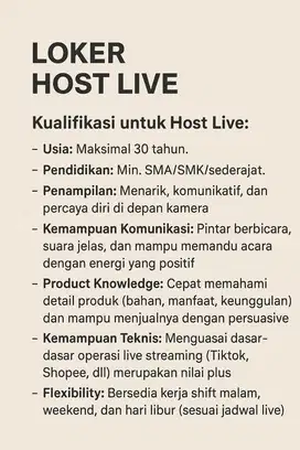 host live online