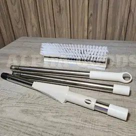 sikat toilet lantai kamar mandi 2 in 1 wiper bahan karet merk AGOO
