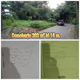 Dekat Pasar Rejodani Palagan Dijual Tanah luas 202m2 legalitas lengkap
