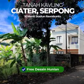Tanah Kavling Ciater Serpong, SHM, Bebas Banjir, Akses Masuk Mobil
