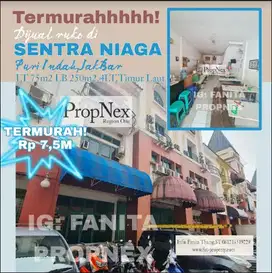 Termurah Dijual ruko di Sentra Niaga,Puri Indah,JakBar LT 75m2 LB 250m