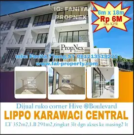 ruko premium di Jl Boulevard Palem Raya,Lippo Karawaci Central LT352m2