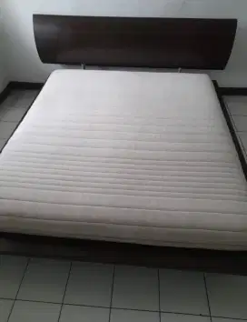 Jual dipan jati queen size tanpa kasur bahan nya jati grade A