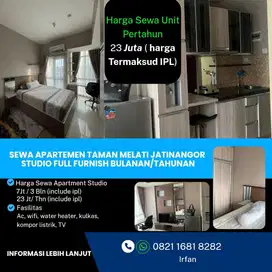 Disewa Apartment Taman Melati Jatinangor 23jt/thn ( include ipl )