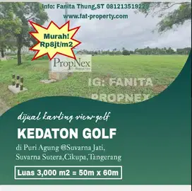 Wow jarang ada Dijualkavling hadap golf Kedaton Golf di Puri Agung