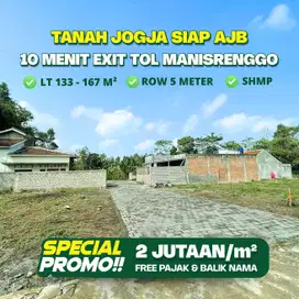 Free Pajak Pembeli, Tanah Jogja Timur UII, Siap AJB di Notaris