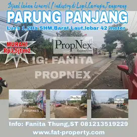 Dijual lahan komersil/industry di Jl Raya Parung Panjang,Legok,