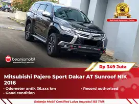 [ GARANSI 5TH ] Mitsubishi Pajero Sport Dakar AT Sunroof 2016 2017