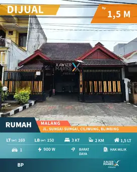 Dijual Rumah Kawasan Tenang Siap Huni di Blimbing Malang