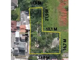 Tanah Luas di Kawasan Ramai Depok Kota Dekat Rumah Sakit