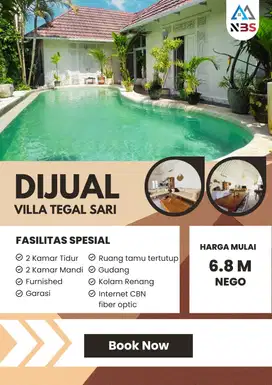 Dijual Villa tegal sari pantai berawa canggu dekat pantai