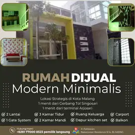 Dijual Rumah Minimalis Lokasi Strategis Dekat Pintu Tol Di Malang