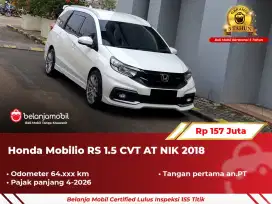[ GARANSI 5TH ] Honda Mobilio RS 1.5 CVT AT Putih 2018 2019
