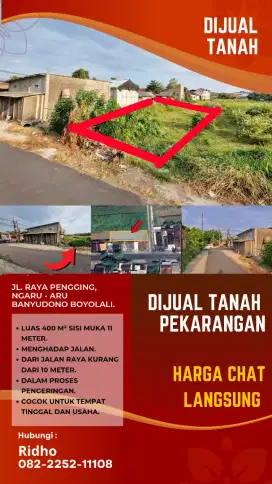 Tanah di Boyolali Pengging