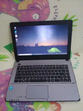 Laptop murah Asus X450c celeron ram 10 hdd 500