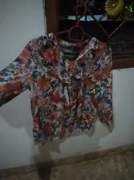 kemeja wanita bunga