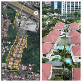 Dijual Lahan dan 17 Unit Rumah Mewah Harga 70% dari NJOP Lokasi Prime