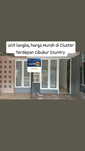 Unit Langka Super Murah Rumah Siap Huni di Cibubur Country