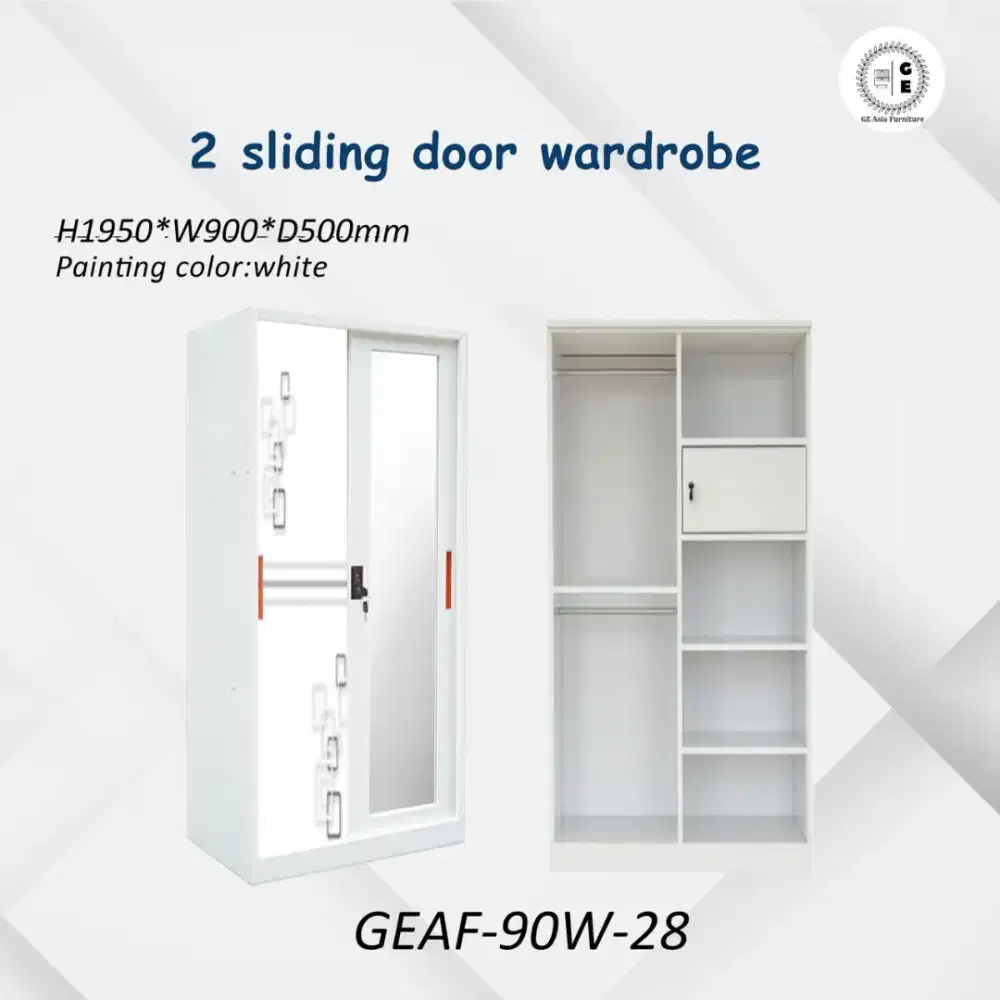 Promo terbaru lemari pakaian 2 pintu 90