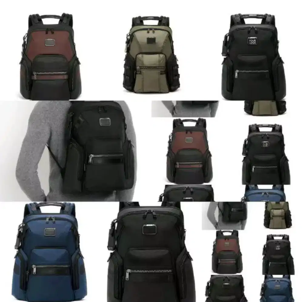 Tas Tumi ransel laptop backpack pria tas kerja nilon banyak warna