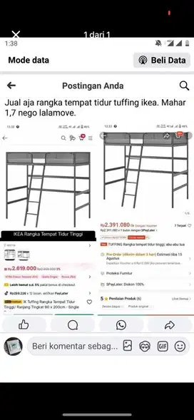 ranjang ikea, ikea tuffing