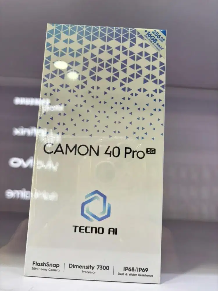 TECNO camon 40 pro 5G Ram 8/256gb baru garansi resmi nasional