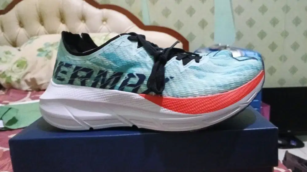 Mills Sepatu Lari Running Shoes Enermax Cushion M2 Jade / Black / Off