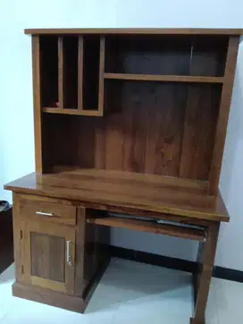 MEJA RIAS / MEJA BELAJAR BAHAN KAYU JATI ASLI