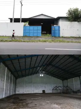 Dijual murah gudang pinggir jalan raya mojoagung