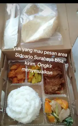 Terima pesanan nasi box bisa menyesuaikan budget