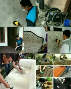 Cuci Sofa, Cuci Springbed/Kasur, Cuci Jok Mobil, Cuci Plafon Mobil.
