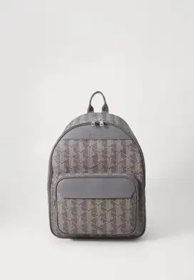 Lacoste Backpack The Blend Monogram Grey - Tas Pria Premium