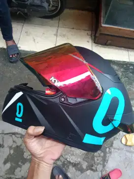 Helm KYT TT course Hitam doff masih mulus jarang dipakai