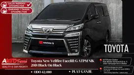 Toyota New Vellfire Facelift G ATPM NIK 2018 Black On Black