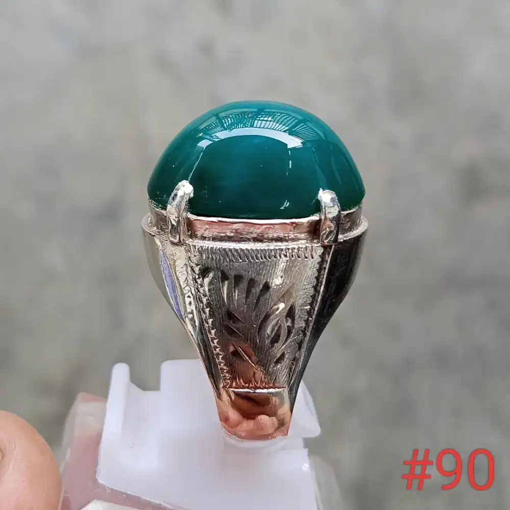 Cincin perak, batu natural bacan Doko