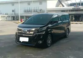 [TDp Rp 25 jt] VELLFIRE 2.5 G Bensin AT ATPM 2017 Black Metalic